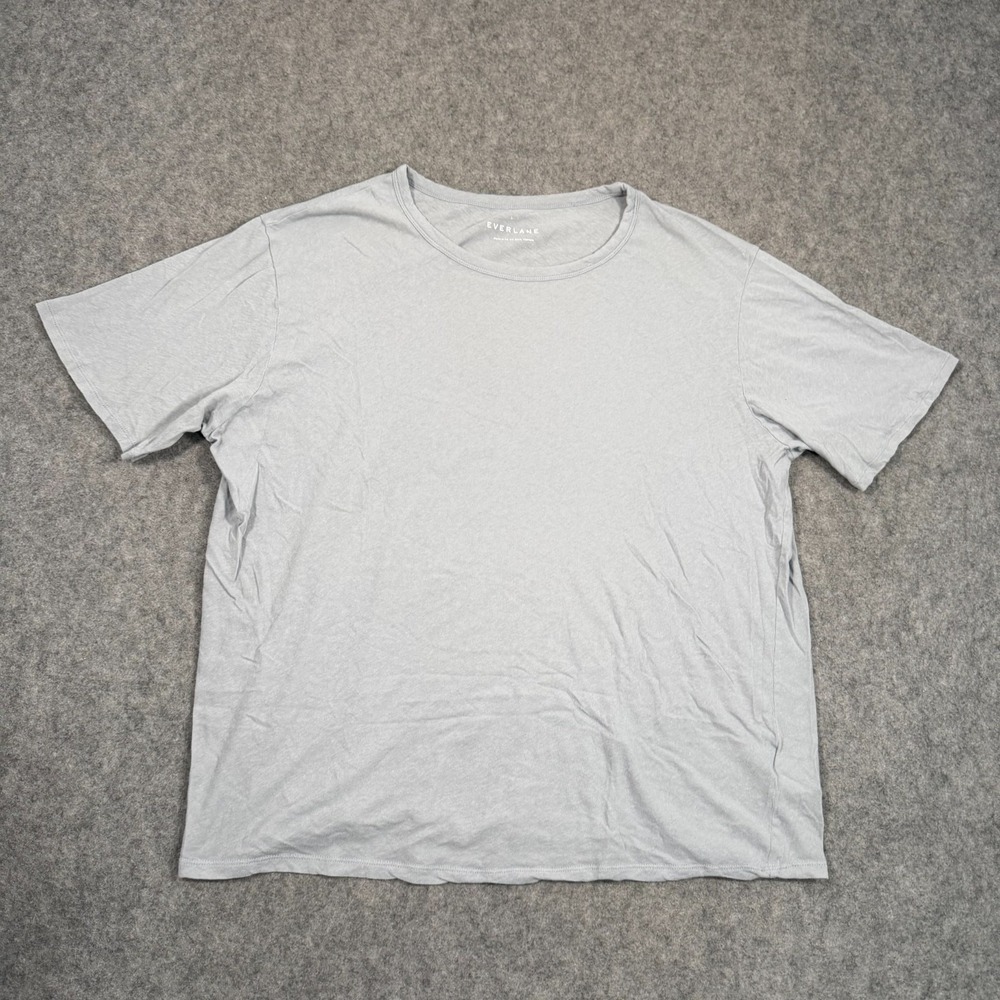 Everlane Slate Blue The Oversized Air Short Sleeve Tee Women's Size Large